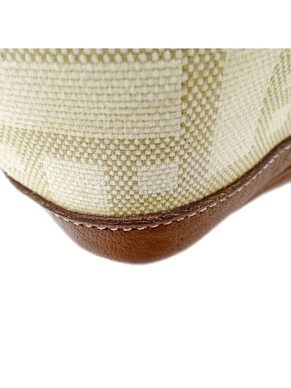 Hermes Tote Handbag Garden Party PM Twal Mosaic Brown Silver